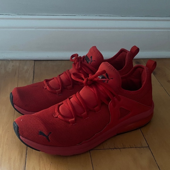 Puma Kids Vibrant Red Sneakers - Picture 2 of 4